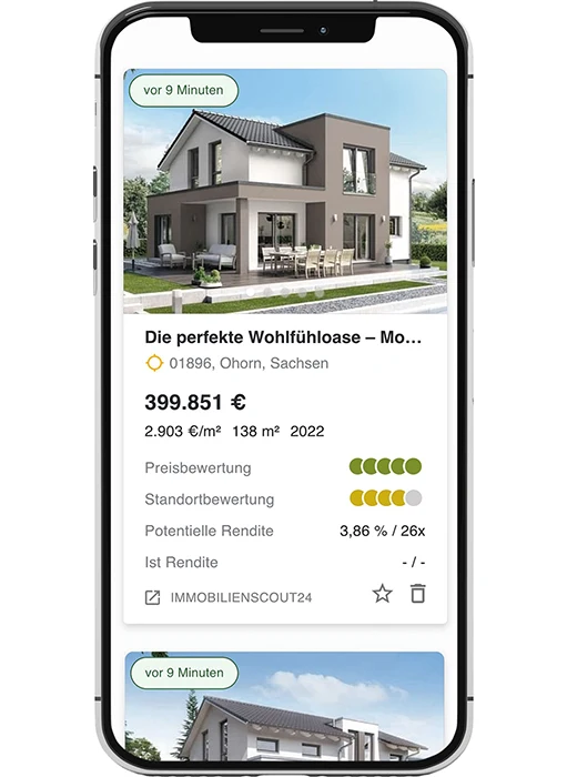 Moderne Immobiliensuche auf allen Portalen